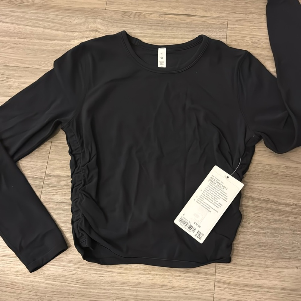 All It Takes Long Sleeve Black Nulu Lululemon BRAND NEW